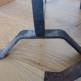 Chenets de cheminée tête laiton ou bronze