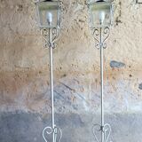 Wrought iron floor lamp