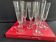 6 champagne flutes baccarat service clermont - xixth