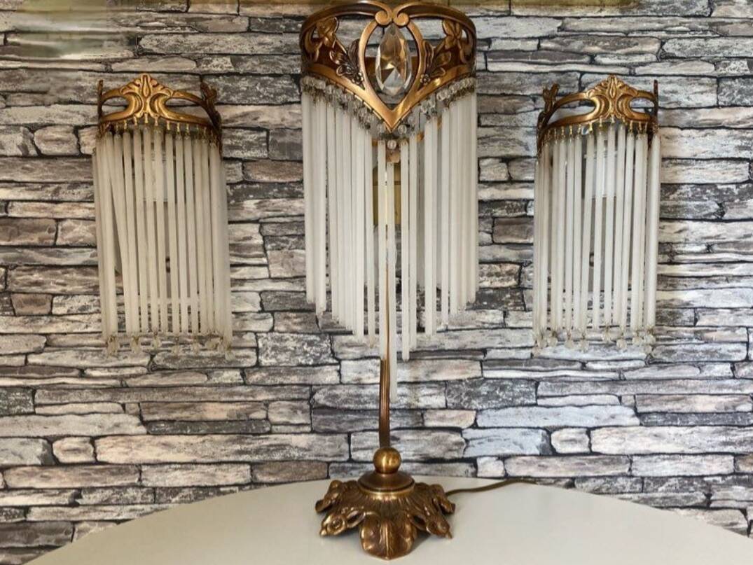 Lamp and wall light in the style of Guimard