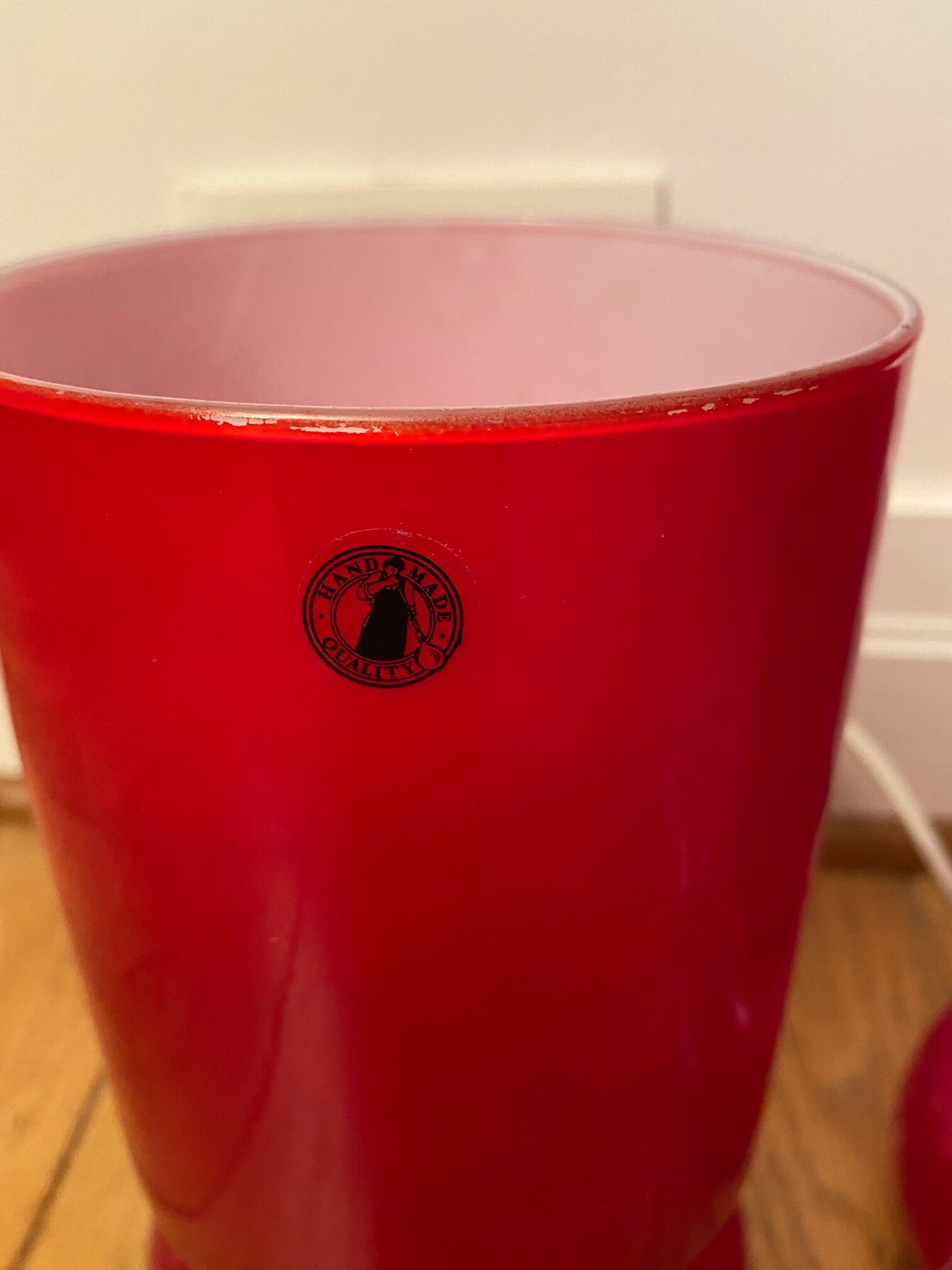 Red Lykta bedside lamp