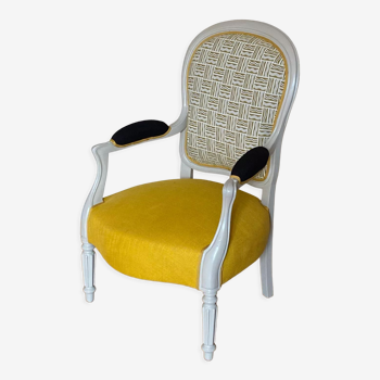 Fauteuil Victoria, style Louis Philippe