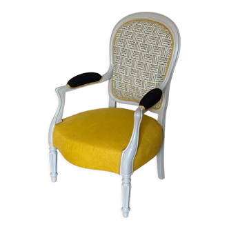 Fauteuil Victoria, style Louis Philippe