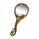 Hand mirror Art Nouveau 1900 circa 11x24cm