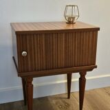 Paire de chevets en bois vintage