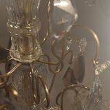 Lampe de table en bronze et cristal, France