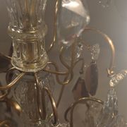 Lampe de table en bronze et cristal, France