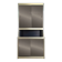 Vintage aluminium and glass display cabinet from the 1980s.