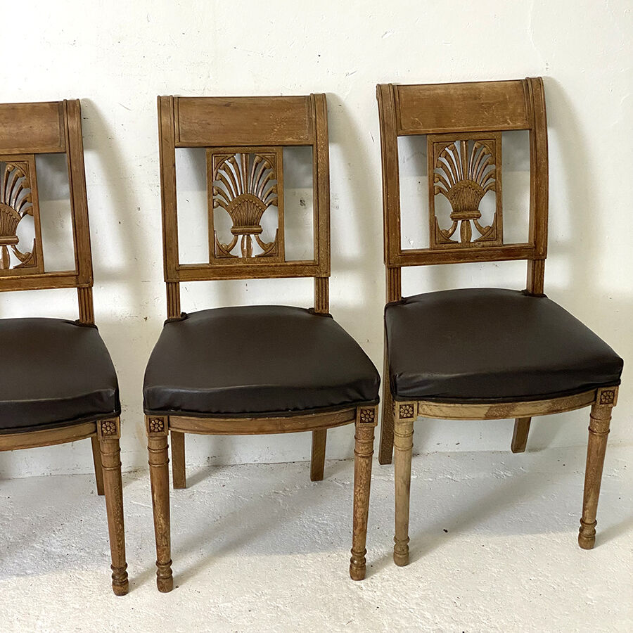 Set of 6 period chairs restoration