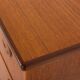 Danish mid century teak chest of drawers with hidden vanity, 1960s