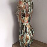 Mannequin Bust of Woman Decorative Art Nouveau Elegant 1920 Handcrafted Design