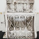 Old metal and wood bird cage