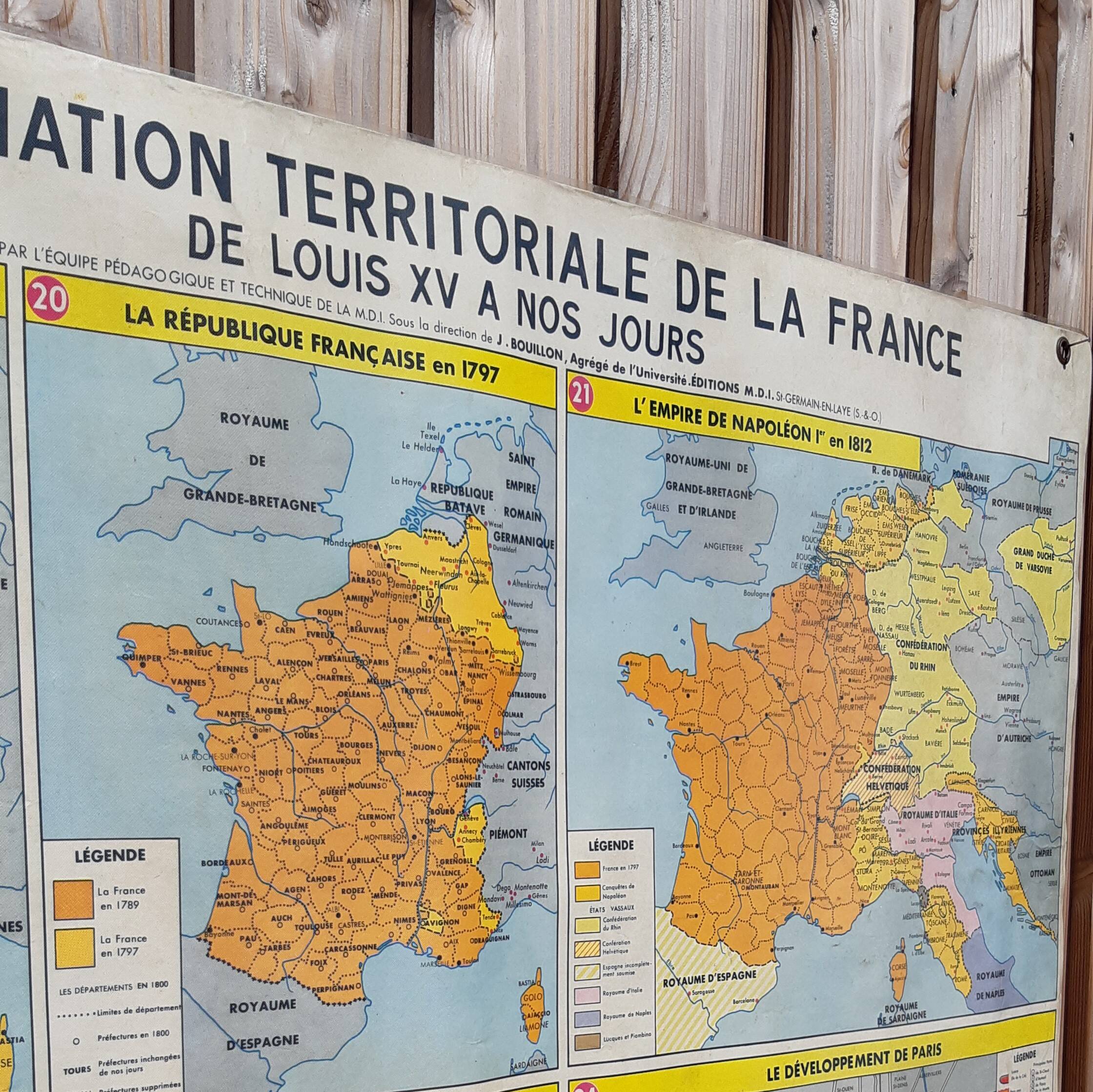 MDI school map "Territorial training in France"