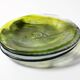 Set of 4 Kosta Boda 'Mine' Glass Dessert Plates by Ulrica Hydman Vallien
