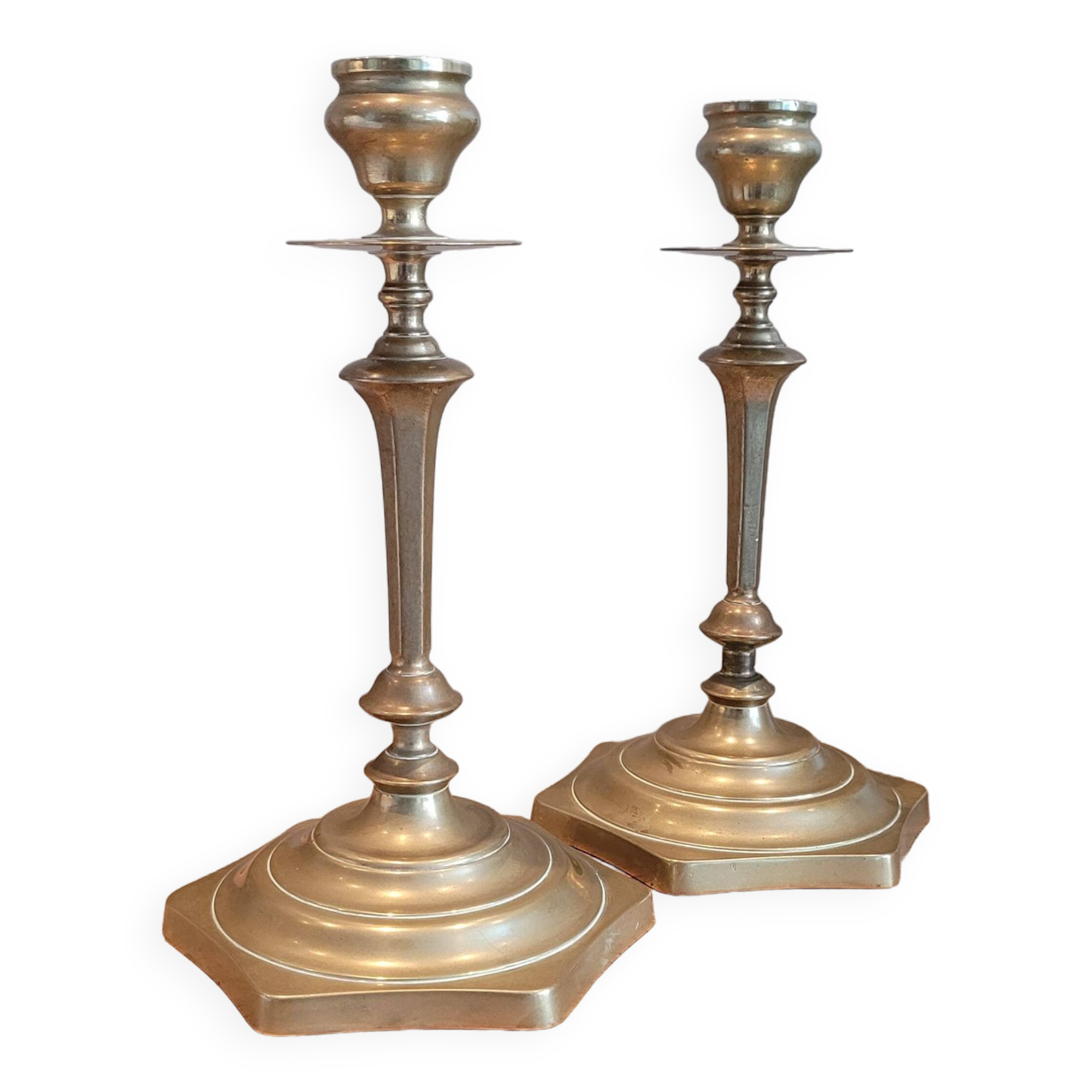 La Redoute x Selency pair of brass candle holders 09