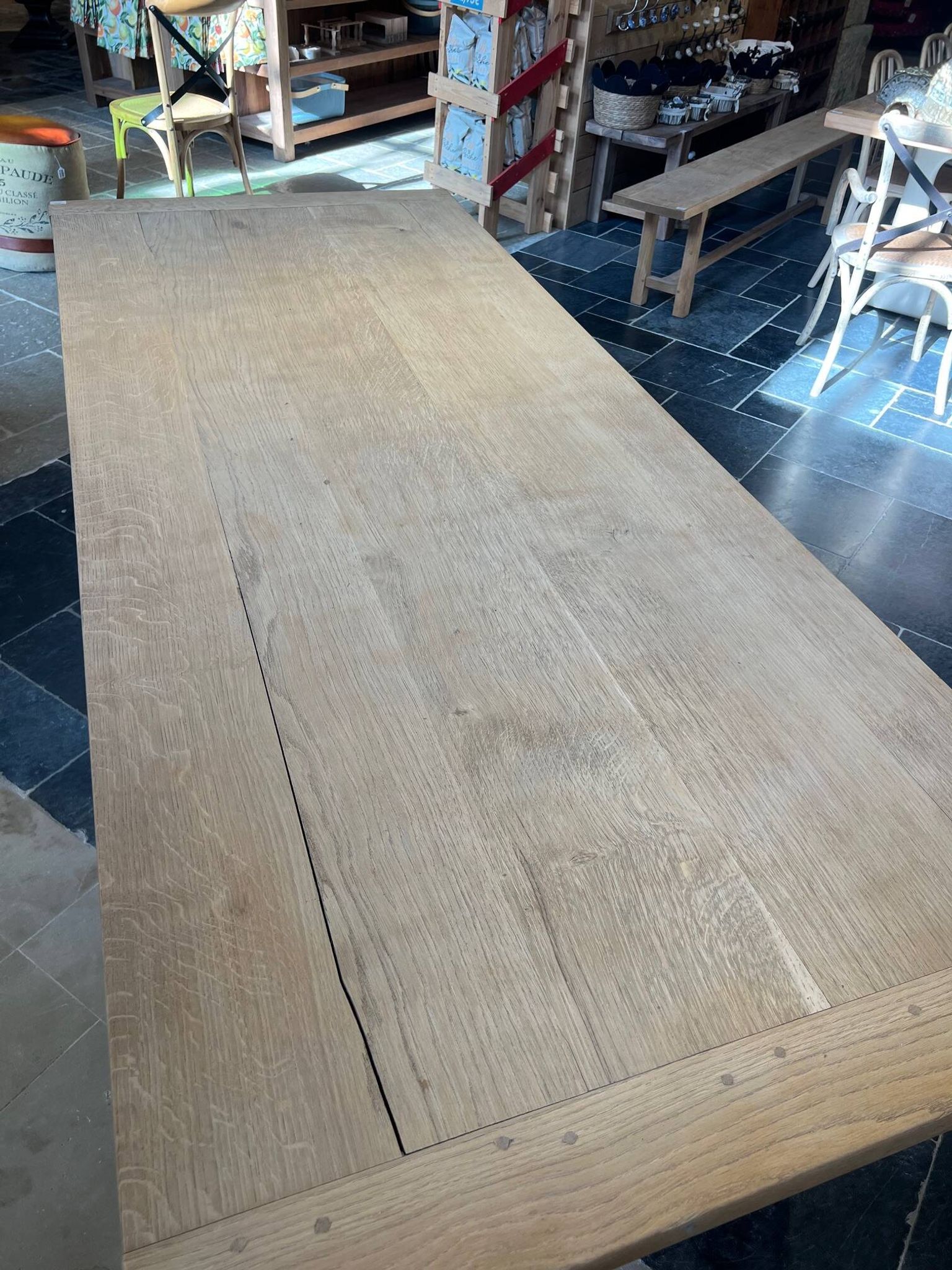 Table de ferme en chêne massif
