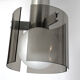 Veca, Italian vintage glass and chrome chandelier