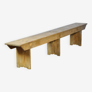 Rustic pine bench, circa 1960