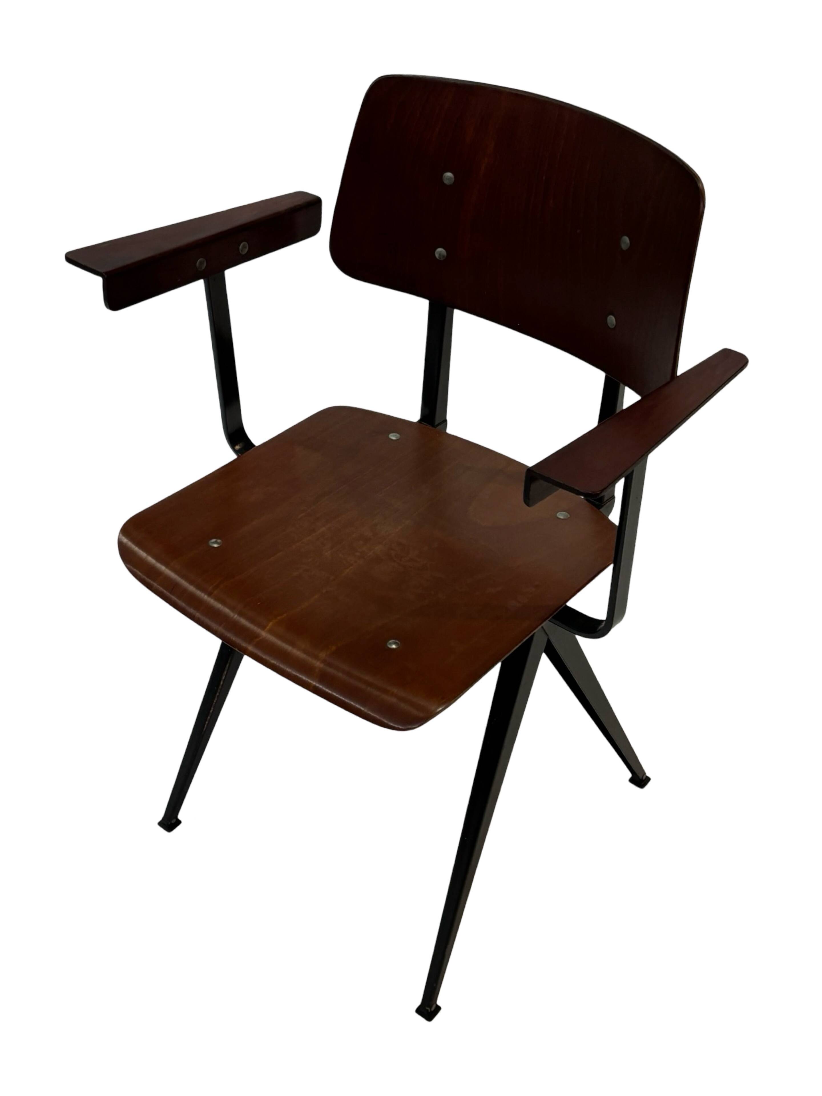 Vintage Galvanitas S16 chair with armrests, 1960 Netherlands Design