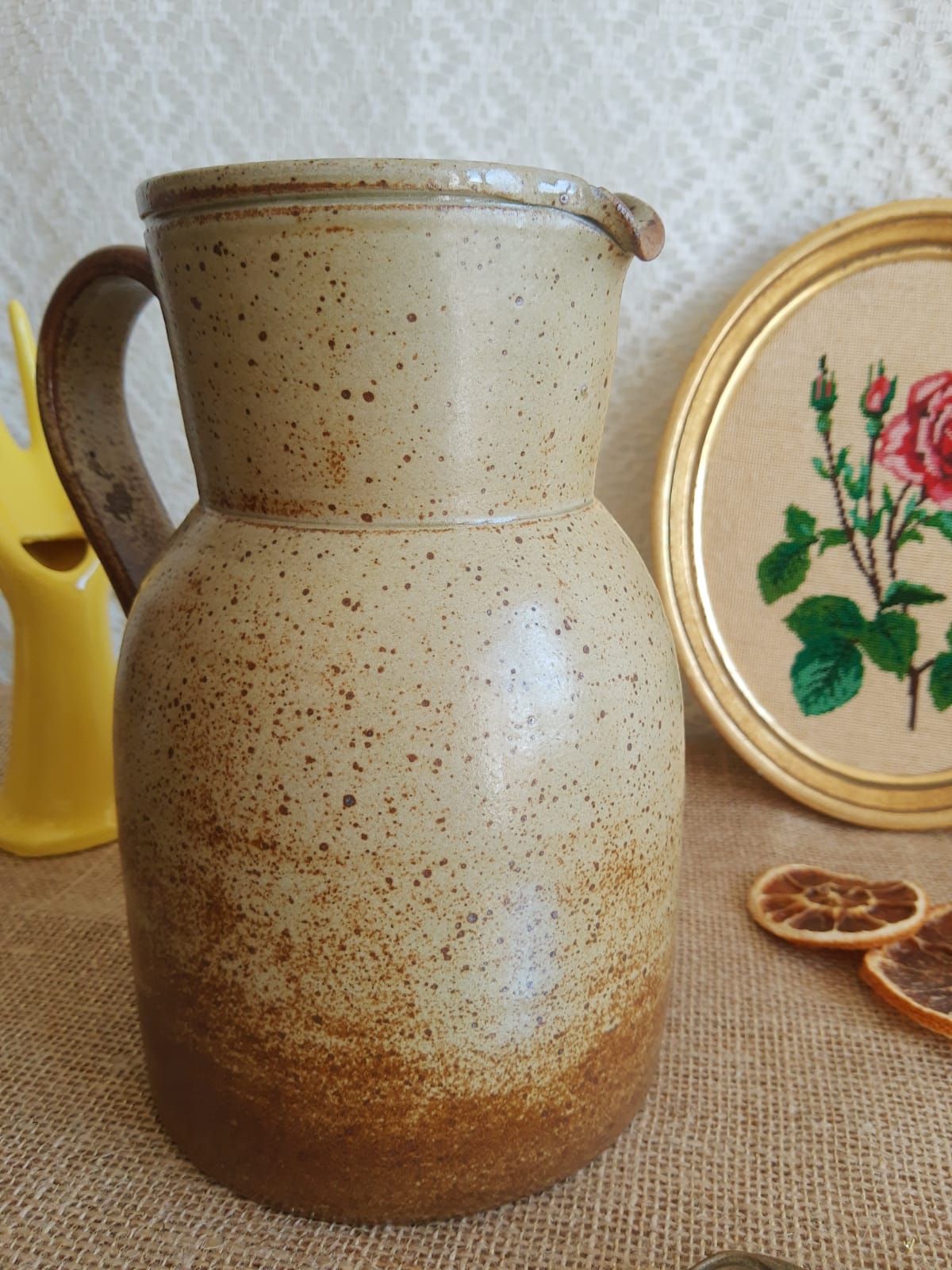 Vintage stoneware jug/pitcher