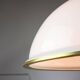 Mid-century Italian Brass and Opaline Pendant Lamp
