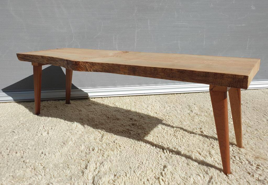 Raw design coffee table with compass legs