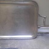 Silver metal tray