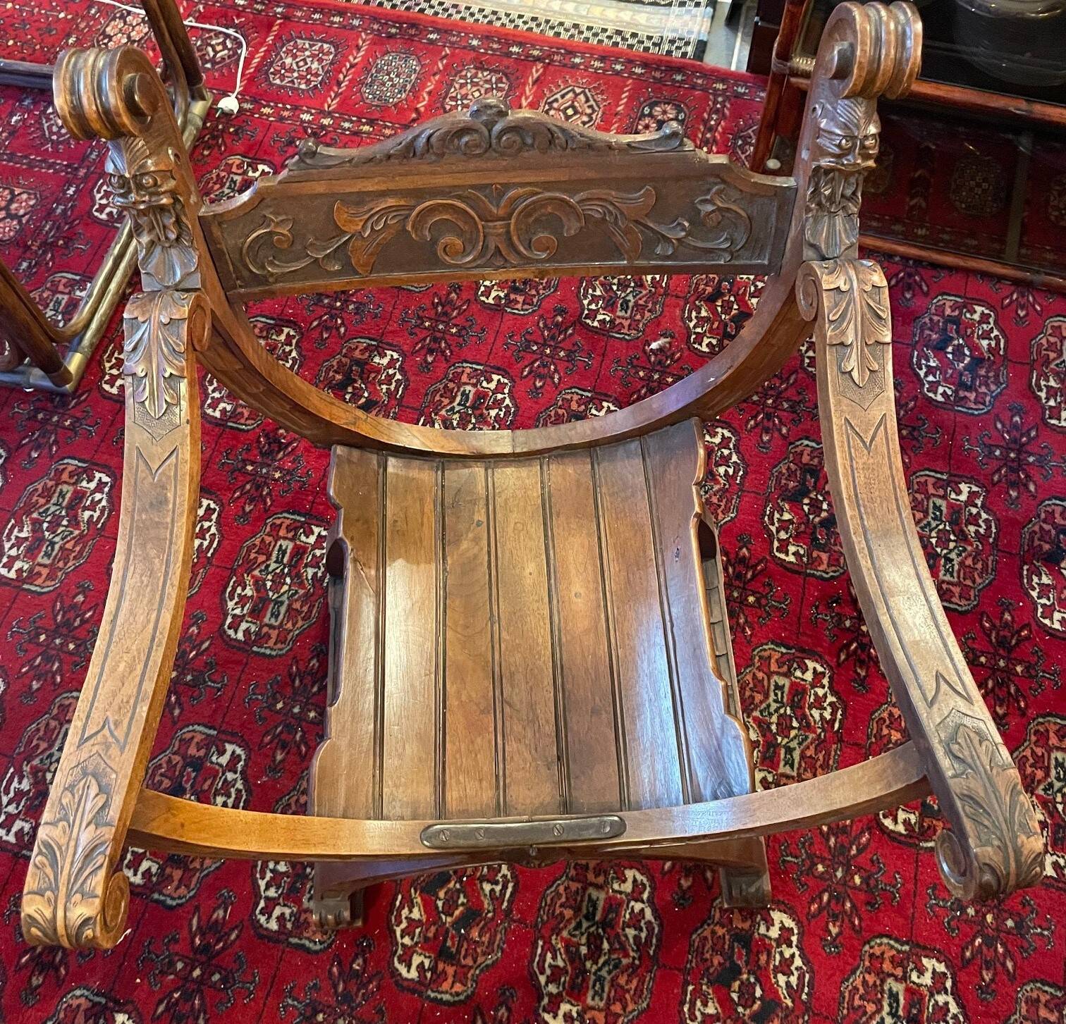 Fauteuil Siege Curule - Dagobert en Bois