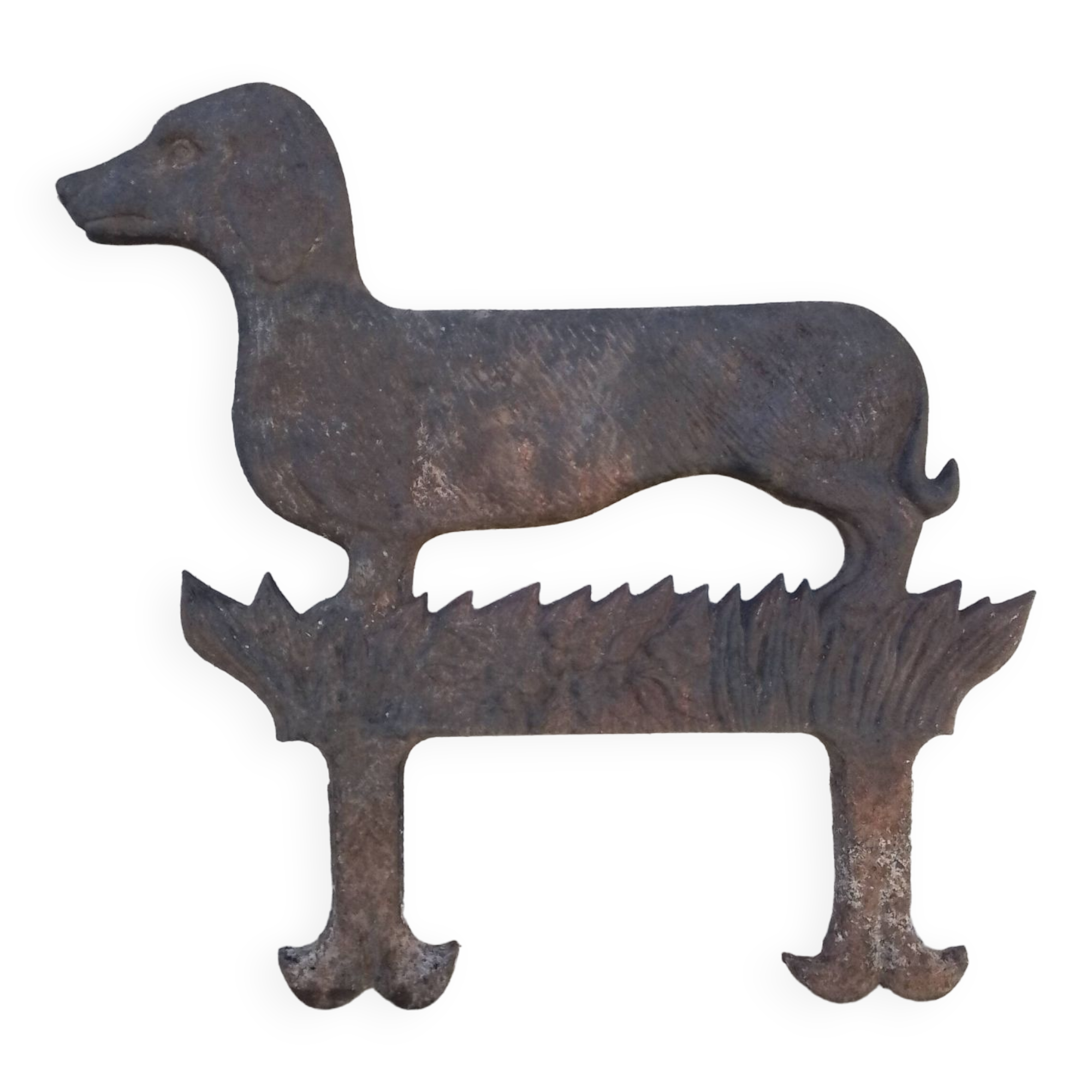 Cast iron dog model foot scraper