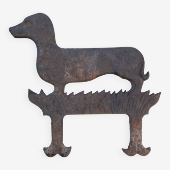 Cast iron dog model foot scraper