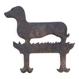 Cast iron dog model foot scraper