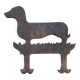 Cast iron dog model foot scraper