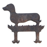 Cast iron dog model foot scraper