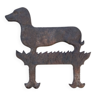 Cast iron dog model foot scraper