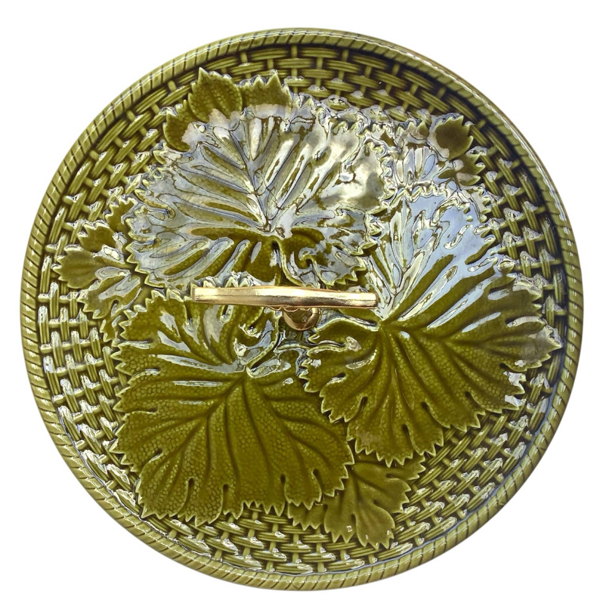 Enamelled Earthenware Cheese Plate GIEN