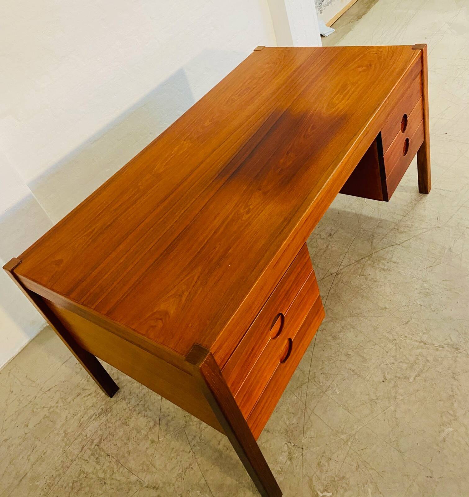 Vintage retro Danish mid-century rosewood desk by Christian Linneberg 1960s