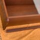 Vintage 1950s teak glass wall library