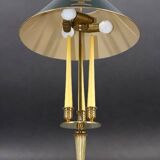 Bronze Bouillotte Lamp in Empire Style with Tin Shade
