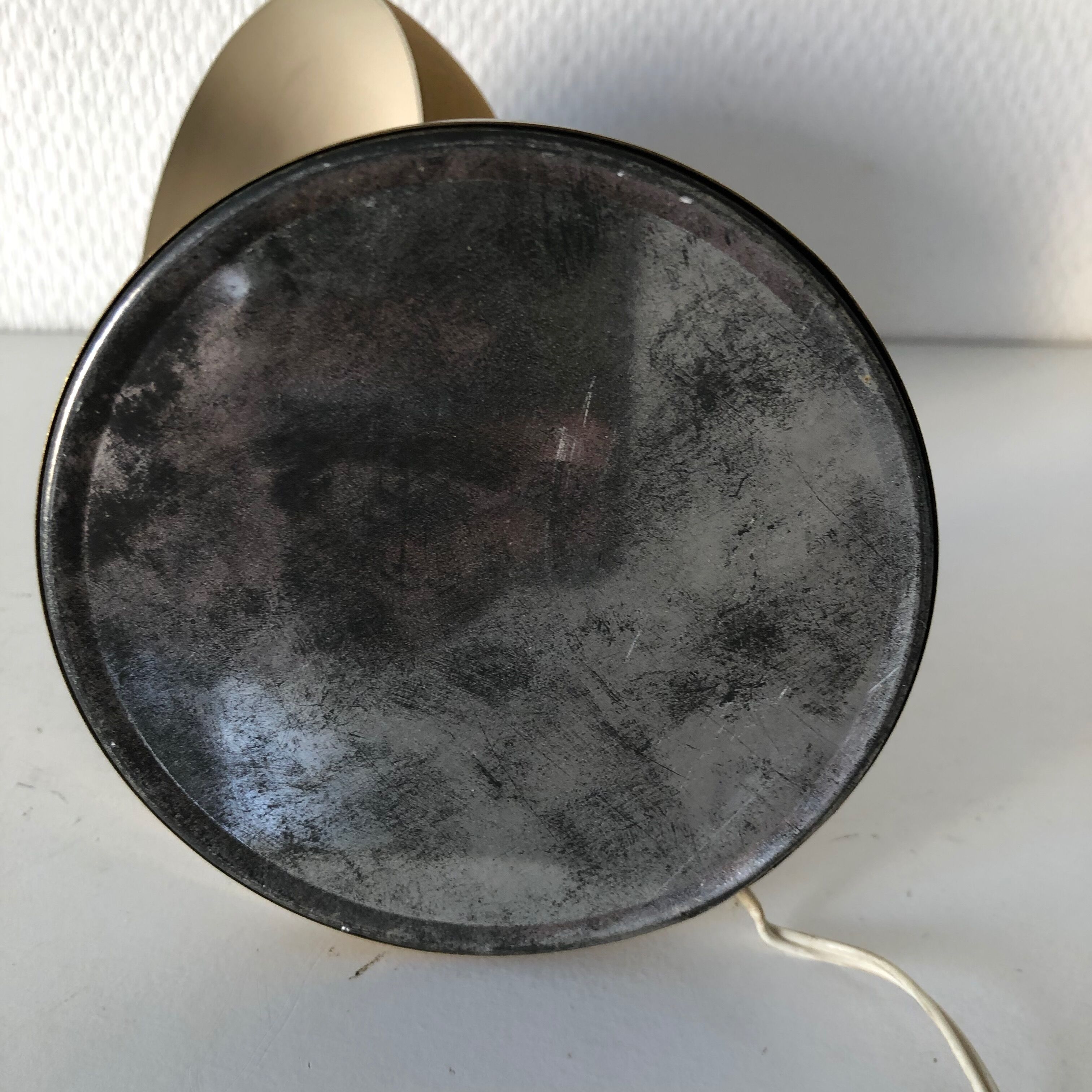 Desk lamp honey and Golden 20cm vintage 1950