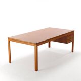 Mahogany desk stamped Søborg Møbler, Christian Hvidt, 1980s