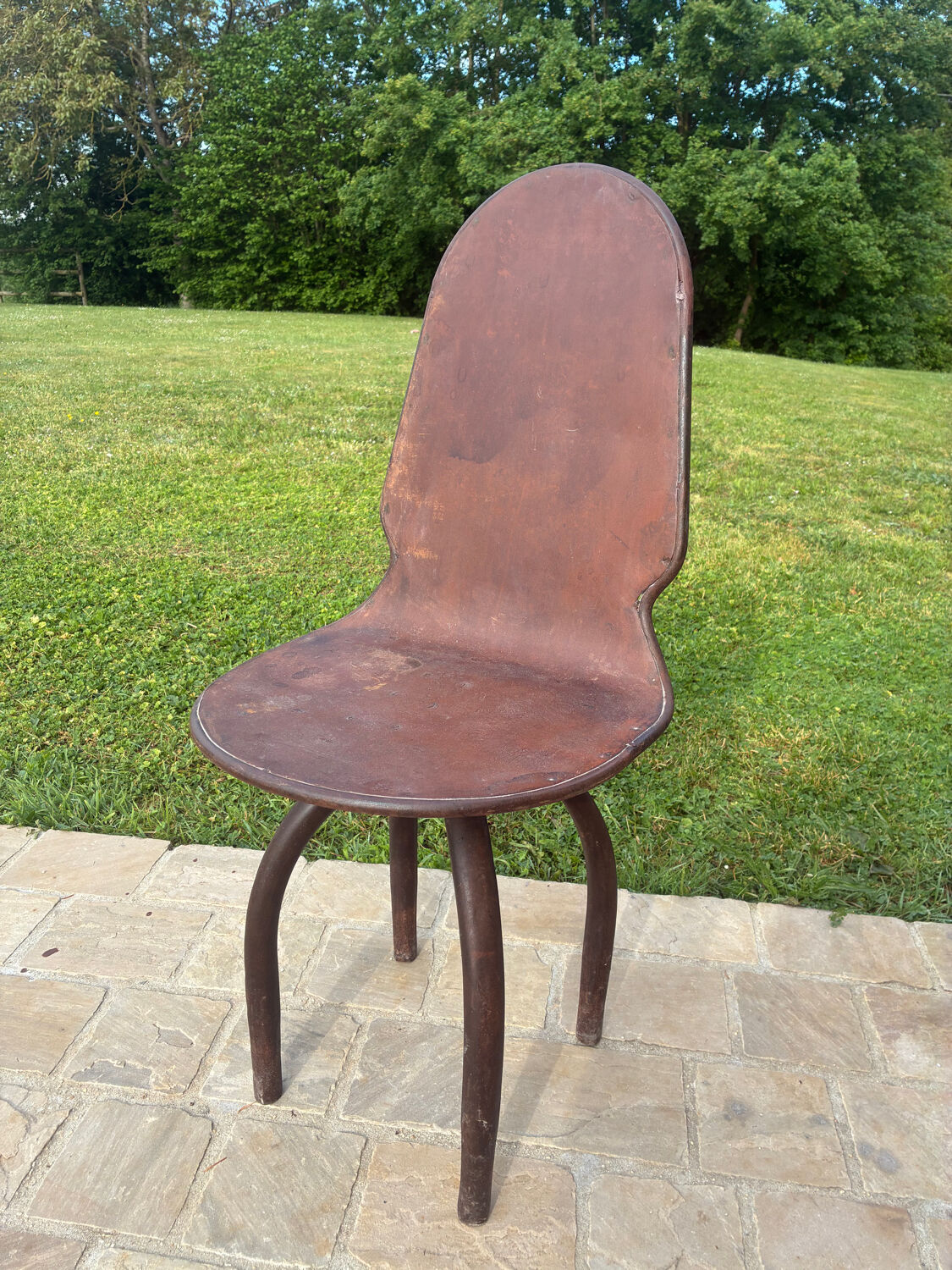 4 chaises industrielles vintage