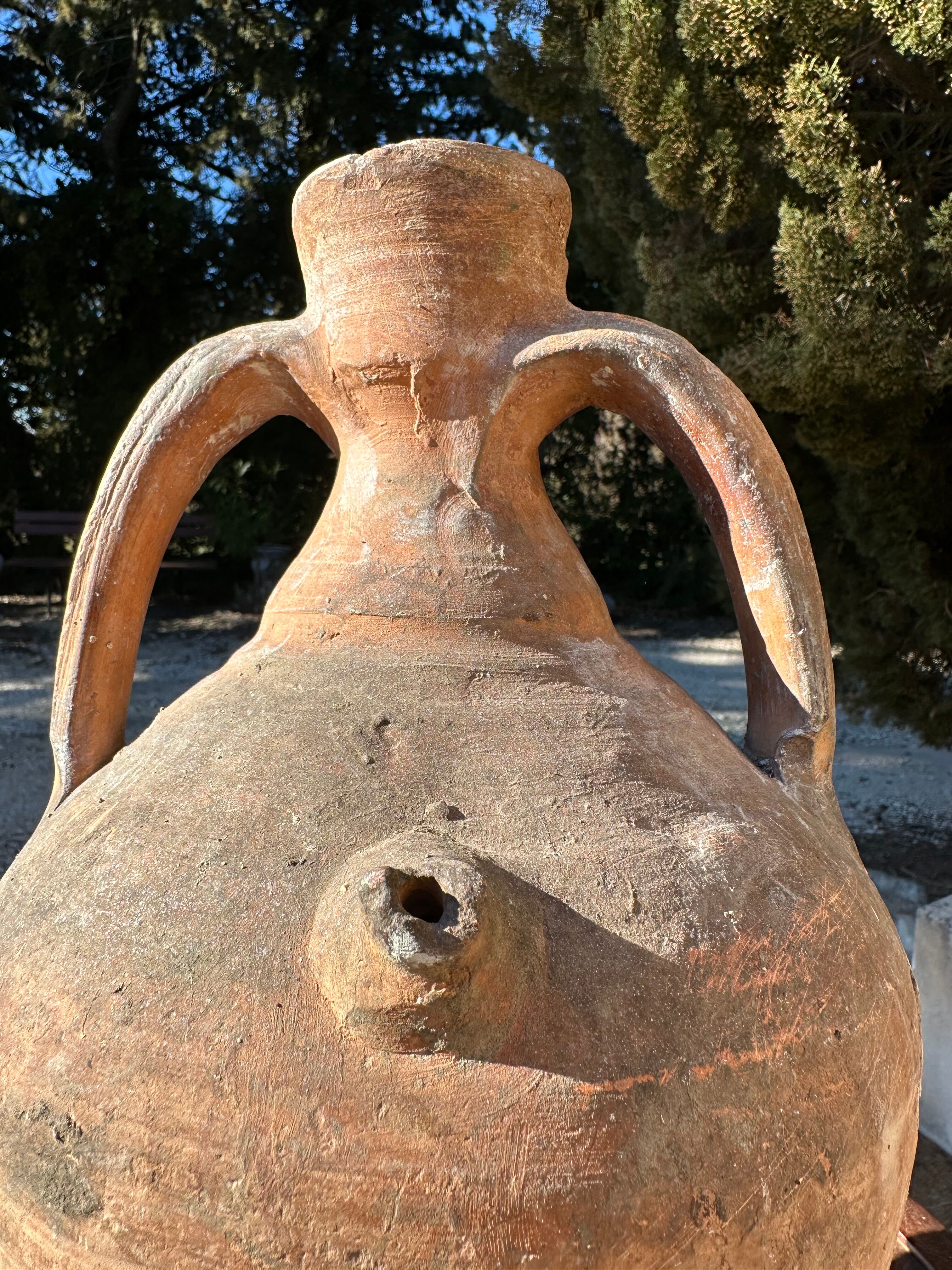 Cruche cántaro en terre cuite ancien 19ème