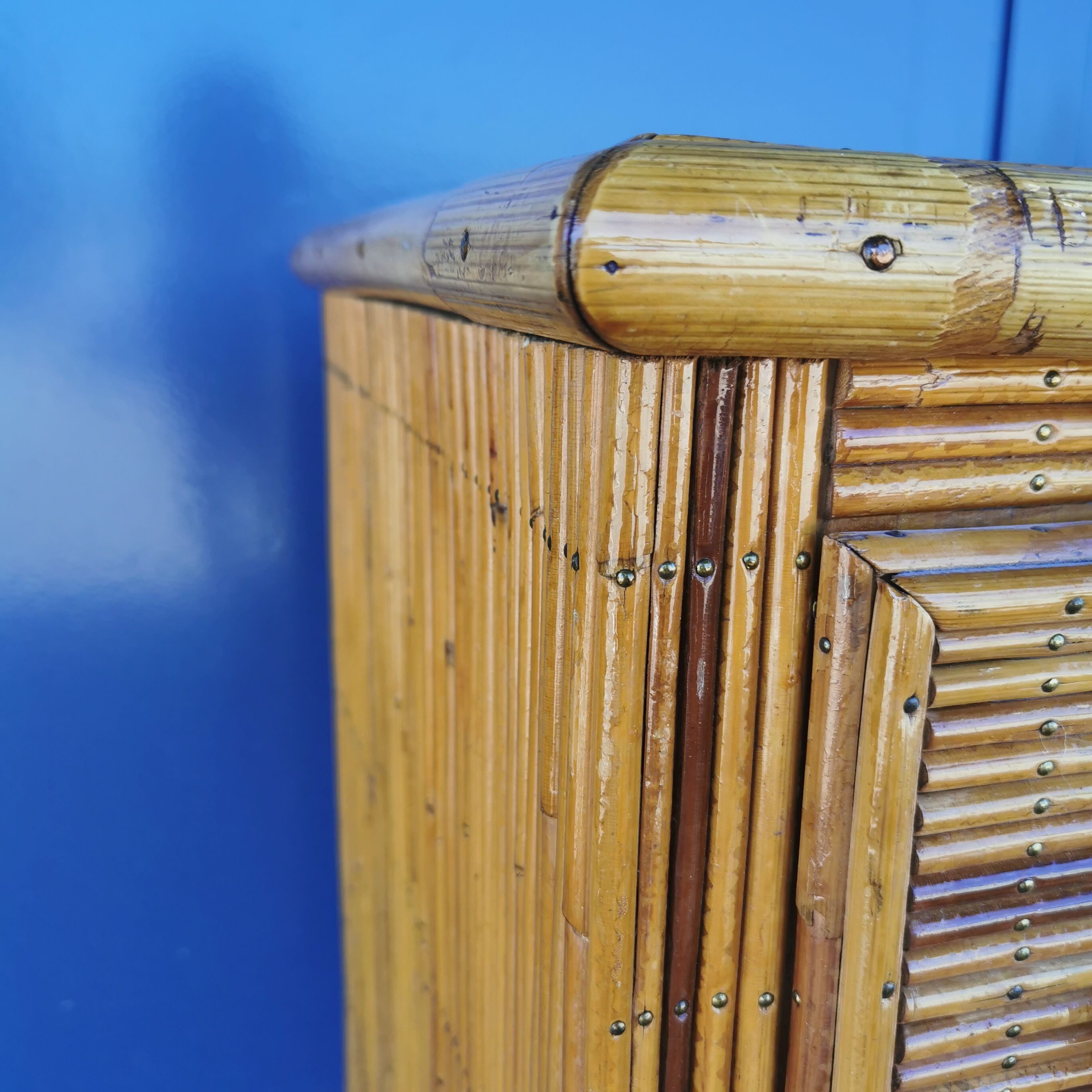 Rattan chest of drawers from the 50s