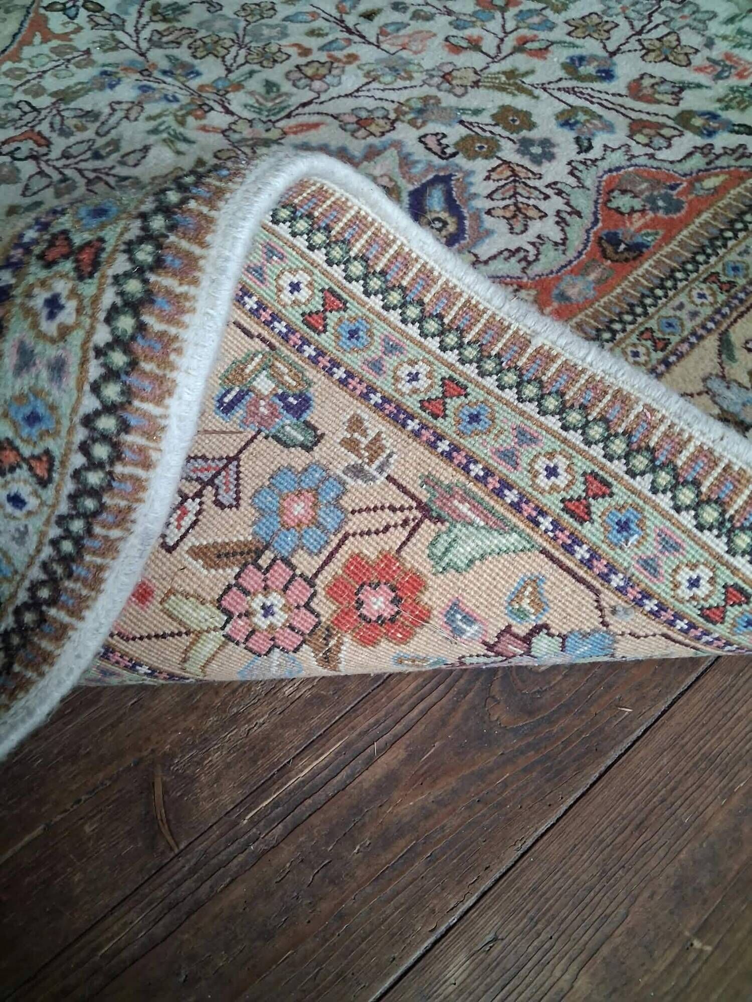 Handmade Tabriz Persian rug 300x203cm