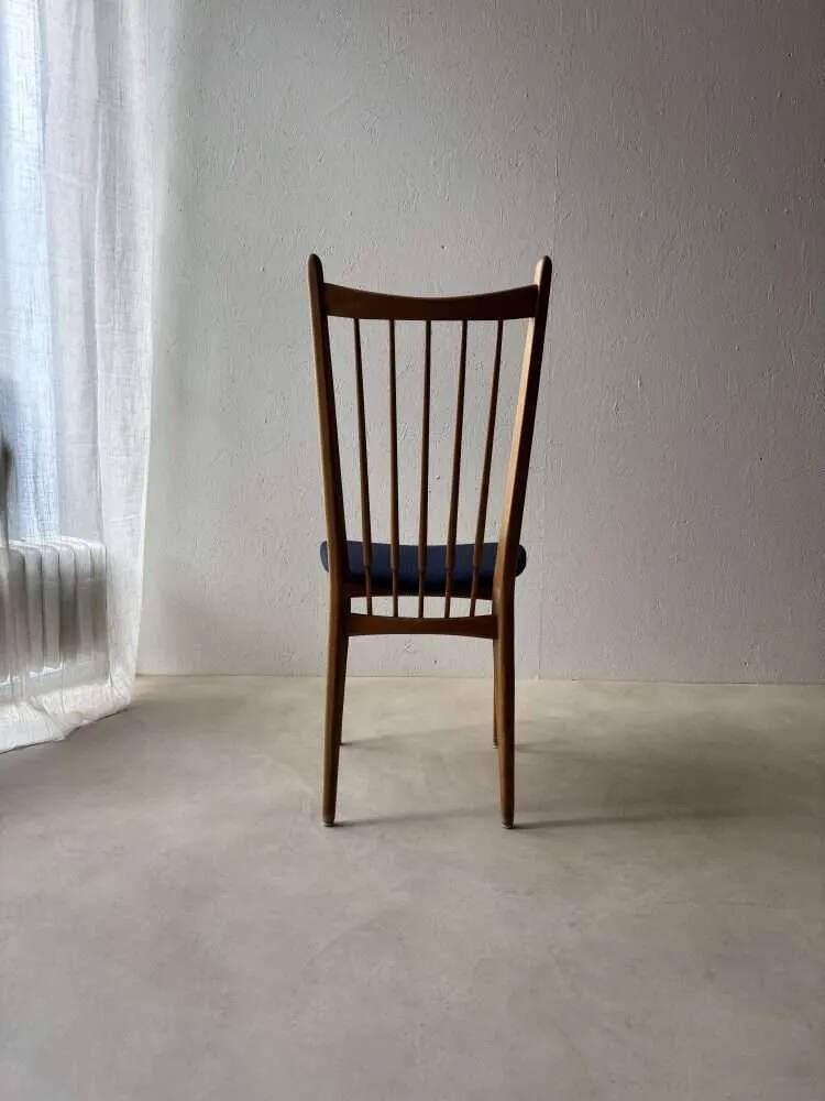 Vintage set of dining chairs with new upholstery, 60 dining.