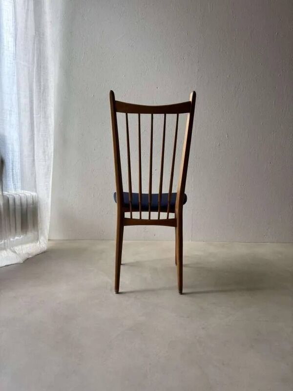 Ensemble vintage de chaises de salle à manger avec nouvelle garniture, 60 dining