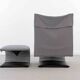 Zen easy chair with footrest by claude brisson for ligne roset