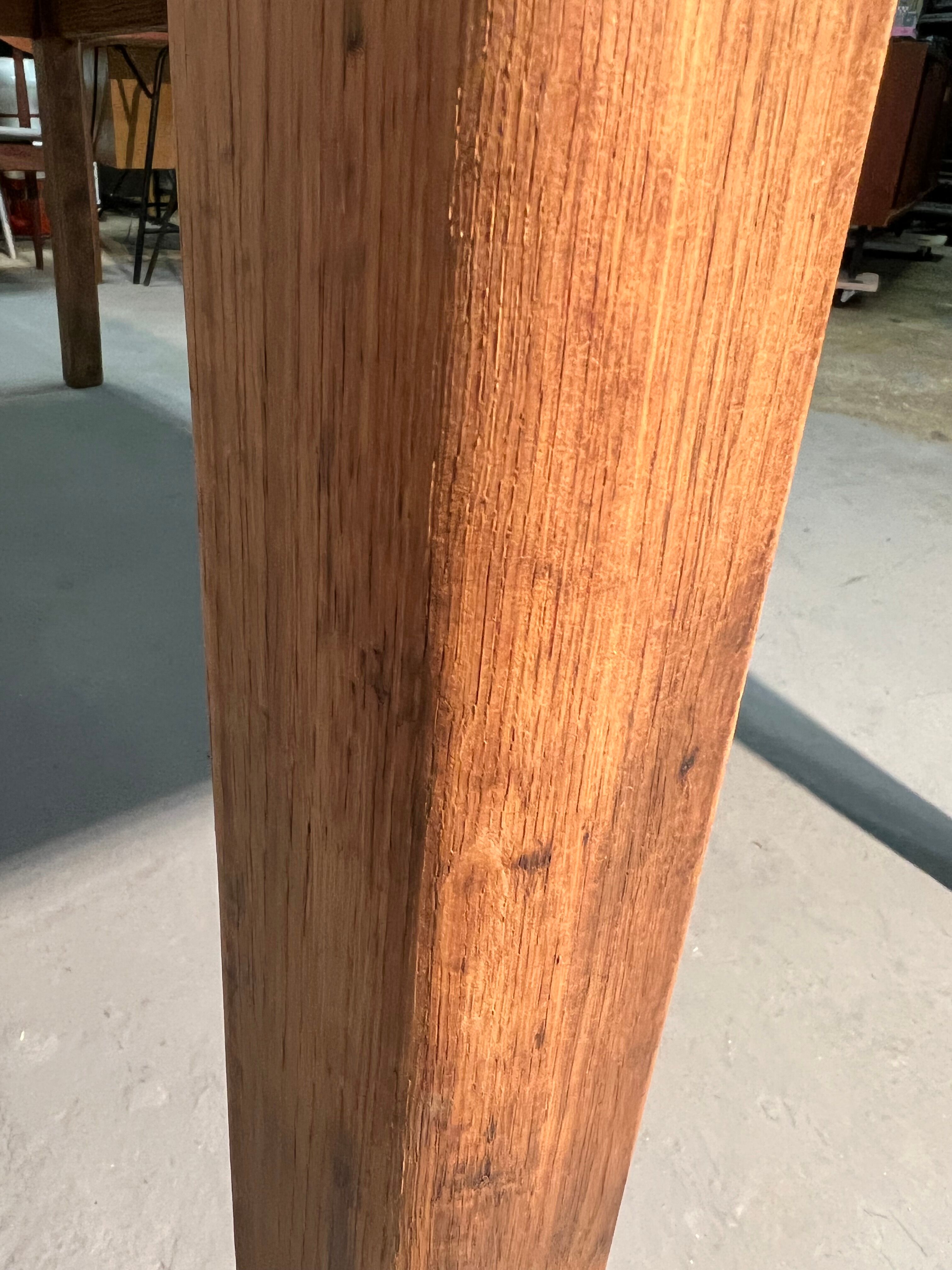 Farmhouse table, black top