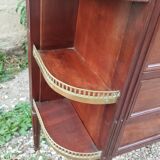 Antique Louis XVI style chest of drawers with marble top