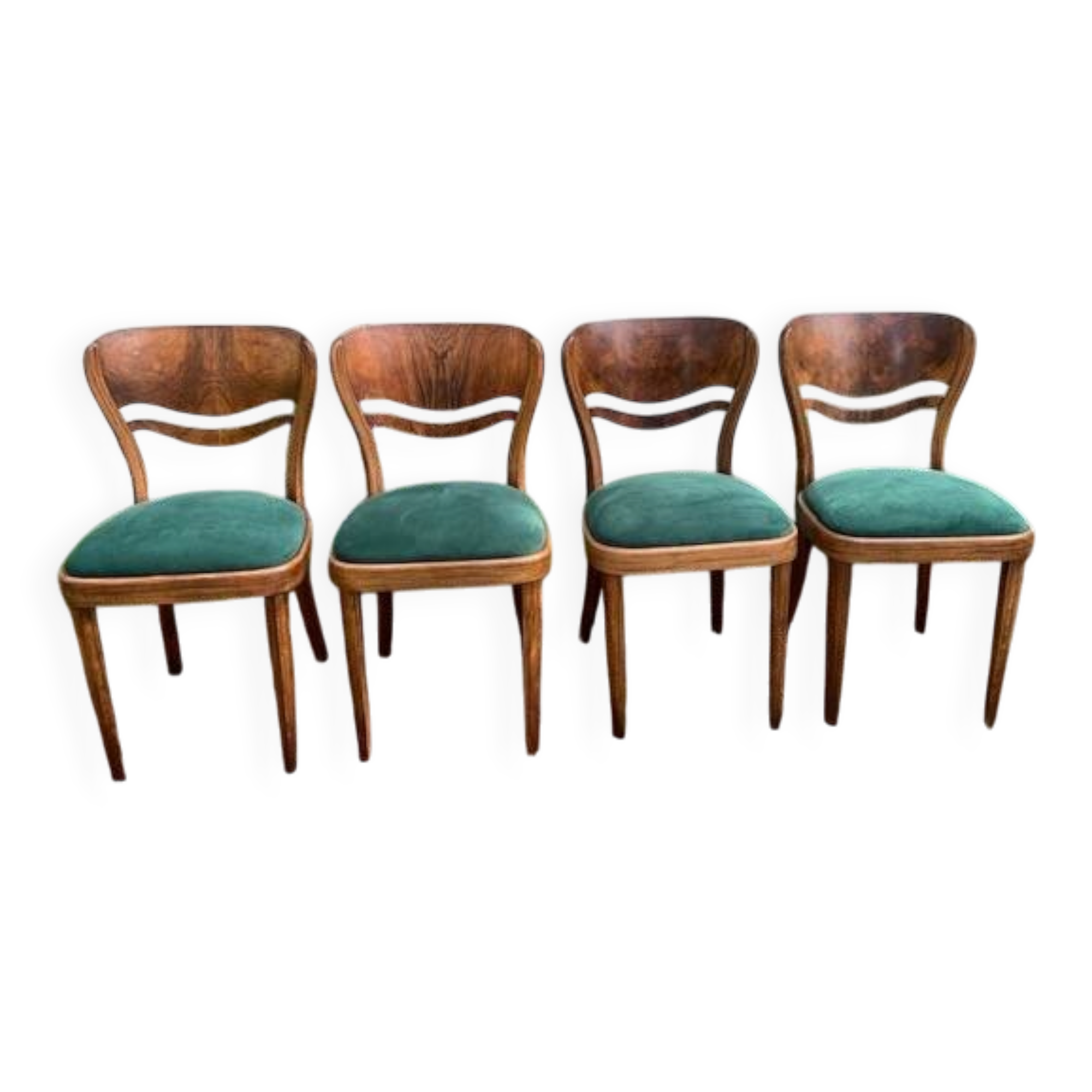 Complete set of pre-war THONET chairs.